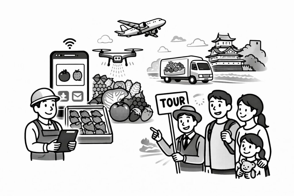 美味しいブランド スマート農業 世界に届け 県産品の輸出 観光ルートで 人を呼ぶ